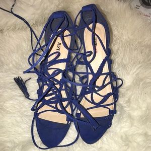 Strappy heels